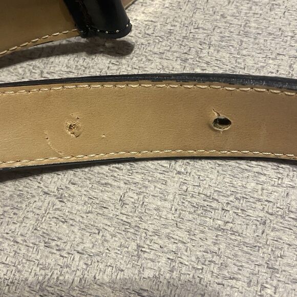 Vtg Navasota Genuine Leather S Black Belt Ivan Leatherworks Buckle Western USA main image 6